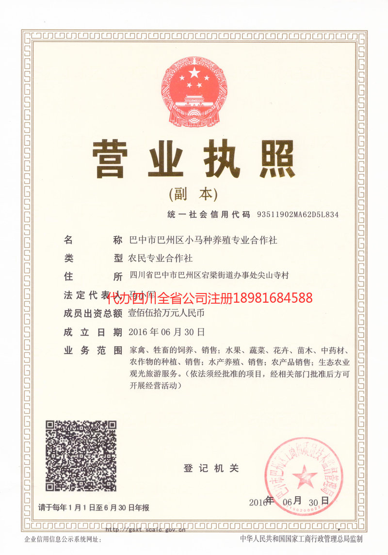 万源万源小马种养殖专业合作社